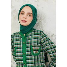 QEF Winter Kraş Şal Zümrüt Yeşili