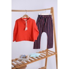 Baby Hola Babyhola Pamuk Bluz Kot Pantolon Kız Erkek Çocuk Salaş Takım 1707