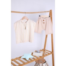 Baby Hola Babyhola Pamuk Bluz Şort Kız Erkek Çocuk Salaş Takım 1802