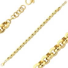 İryum 22 Ayar Altın Dodge Zincir Bileklik