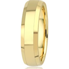 İryum Kadın 5mm Kibrit Çöpü Çatı Altın Alyans