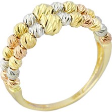 İryum 14 Ayar Altın Dorikalı Yüzük