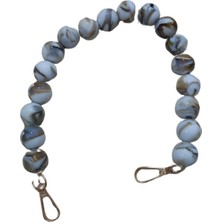 P Parla Çanta Askısı 40 cm Akrilik Yuvarlak Beyaz