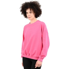 Sportive Luna Kadın Pembe Günlük Stil Sweatshirt 24YKTL13D22-PMB