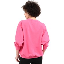 Sportive Luna Kadın Pembe Günlük Stil Sweatshirt 24YKTL13D22-PMB