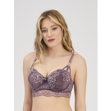 Moonlıght 2213 Deri Siyah Sütyen