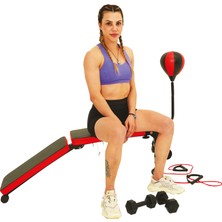 Kochler Katlanabilir Fitness Ağırlık Sehpası - Mekik Aleti - Ağırlık Sehpası - Boks Topu - Gym Bench