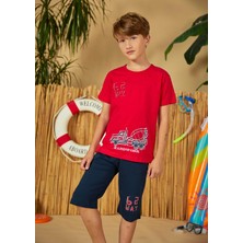 Weweus Erdem Weweus Kırmızı Erkek Çocuk Pijama Takımı 818