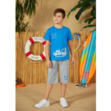 Weweus Erdem Weweus Mavi Erkek Çocuk Pijama Takımı 818