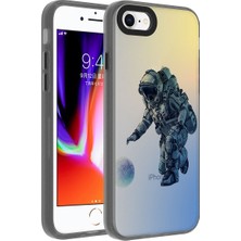 Prolysus iPhone Se 2020 - Uyumlu Desenli Zore Dragon Sert Kapak-Astronot