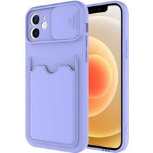 Prolysus iPhone 12 - Uyumlu ​zore Kartix Kapak-Lila