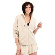 Sportive Piena Kadın Beyaz Günlük Stil Sweatshirt 24YKTL13D21-CHK