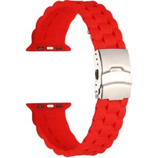 Prolysus Watch 44MM Krd-72 Uyumlu Kordon Zore Kırmızı