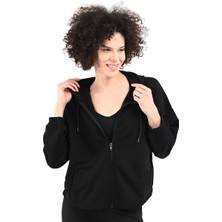 Sportive Piena Kadın Siyah Günlük Stil Sweatshirt 24YKTL13D21-SYH