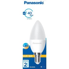 Panasonic 4,9W LED Ampul E14 Duylu Sarı Işık 10 Lu Paket