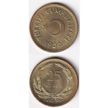 Benim Koleksiyonum 25 Kuruş (1956) Çil Eski Madeni Para