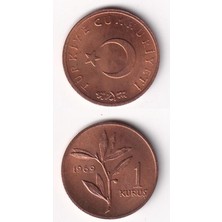 Benim Koleksiyonum 1 Kuruş (1969) Çil Eski Madeni Para
