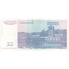 Benim Koleksiyonum Yugoslavya, 50.000 Dinar (1993) P#130 Çt/ççt