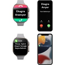 Ekagra T800 Ios ve Andorid Uyumlu Çift Kordonlu Ultra Akıllı Saat