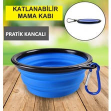 Matesstore Mama Kabı Kedi Köpek Evcil Hayvan Su Kabı Katlanabilir Kap Pratik Seyahat Boy Taşınabilir