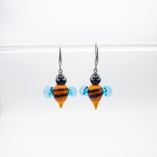 Hanecambaz Murano Cam Arı Küpe