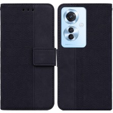 MY Boutique1 Oppo RENO11 F Premium Pu Deri Kickstand Özelliği Için Kılıf Geometrik Flip (Yurt Dışından)