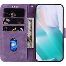 MY Boutique1 Oppo RENO11 F Için Kılıf Cüzdan Kılıf Flip Folio Kabartmalı Sevimli Kaplan Kartı (Yurt Dışından)