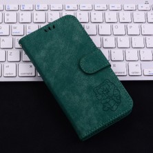 MY Boutique1 Oppo RENO11 F Için Kılıf Cüzdan Kılıf Flip Folio Kabartmalı Sevimli Kaplan Kartı (Yurt Dışından)