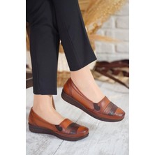 Dr. Zen 256 Kadın Deri Comfort Ayakkabı Taba
