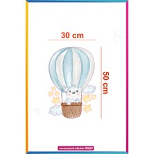 Nova Noook Sevimli Karakter Yıldızlar Uçan Balon Sticker Etiket (STICKER-00024)