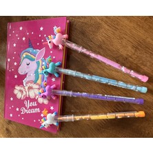 Gojoy Catch Unicorn Temalı Defter ve Jel Kalem Seti