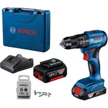 Bosch Professional Gsb 185 Lı 2.0 Ah + 3.0 Ah Çift Akülü Darbeli Delme Vidalama ve Pz2/25 Bits Uç