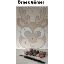 Lilyhobbyland Çocuklar Için Renkli Baskılı Sayılarla Boyama Hobi Seti: Neşeli Kabak 2 (10 Renk)