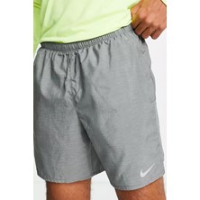 Nike Challenger Dri Fit 7'' 2 In 1 Running Shorts Gray Ikisi Bir Arada Taytlı Koşu Şortu Gri