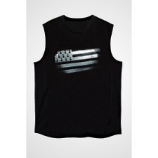 Darkhane Bretonya - Brittany Siyah Unisex Kolsuz Tişört Kesik Kol T-Shirt