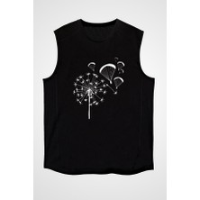 Darkhane Yamaç Paraşütü - Paragliding Siyah Unisex Kolsuz Tişört Kesik Kol T-Shirt