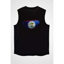 Darkhane Belize Siyah Unisex Kolsuz Tişört Kesik Kol T-Shirt