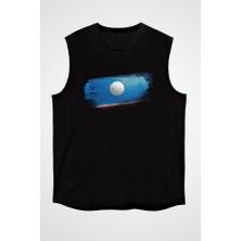 Darkhane Yakutistan - Sakha Republic Siyah Unisex Kolsuz Tişört Kesik Kol T-Shirt