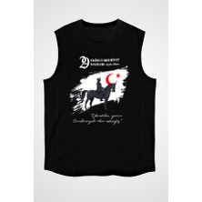 Darkhane 29 Ekim Cumhuriyet Bayramı Siyah Unisex Kolsuz Tişört Kesik Kol T-Shirt