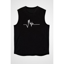 Darkhane Dağcılık Siyah Unisex Kolsuz Tişört Kesik Kol T-Shirt