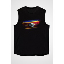 Darkhane Esvatini - Eswatini - Swaziland Siyah Unisex Kolsuz Tişört Kesik Kol T-Shirt