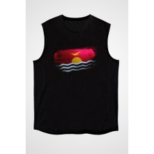 Darkhane Kiribati Siyah Unisex Kolsuz Tişört Kesik Kol T-Shirt