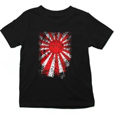 Darkhane Japonya Siyah Unisex Çocuk Tişört T-Shirt
