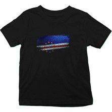 Darkhane Cape Verde Siyah Unisex Çocuk Tişört T-Shirt
