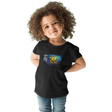 Darkhane Saint Pierre ve Miquelon Siyah Unisex Çocuk Tişört T-Shirt