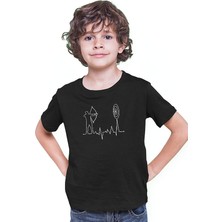 Darkhane Okçuluk Siyah Unisex Çocuk Tişört T-Shirt