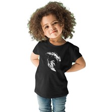 Darkhane Sörf - Surfing Siyah Unisex Çocuk Tişört T-Shirt