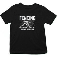 Darkhane Eskrim Siyah Unisex Çocuk Tişört T-Shirt