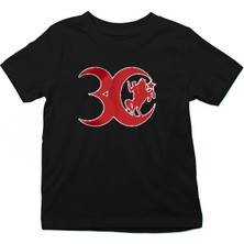 Darkhane 30 Ağustos Zafer Bayramı Siyah Unisex Çocuk Tişört T-Shirt