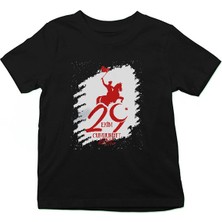 Darkhane 29 Ekim Cumhuriyet Bayramı Siyah Unisex Çocuk Tişört T-Shirt